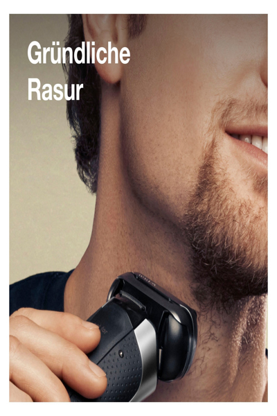 Braun Series 9 9352cc Sport, Foil shaver, Black, Grey, Active Quattro Head, Buttons, Battery, Lithium-Ion (Li-Ion) - 20251
