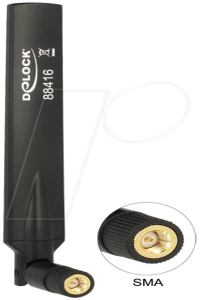 Delock GSM / UMTS SMA-antenn med flexibel koppling - 88416