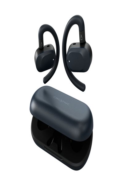 Creative Labs Creative Headset Outlier Go TWS Open-Ear Bluetooth 5.4 blau - Headset - 20 KHz - 51EF1210AA001