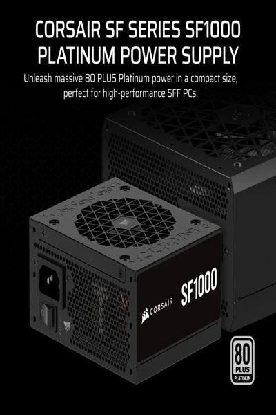 Corsair SF Series 2024 SF1000 80 PLUS Platinum - Power Supply - SFX - CP-9020257-EU