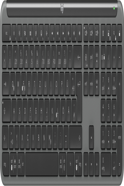 Logitech Signature Slim K950 Trådlöst Grafit DEU - 920-012451