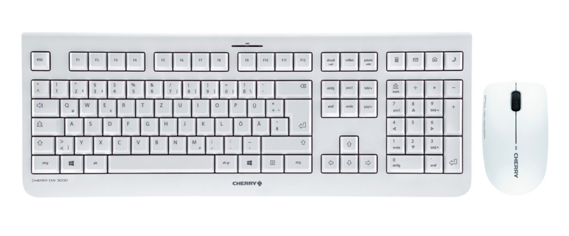 Cherry DW 3000 - Keyboard and mouse set - JD-0710DE-0