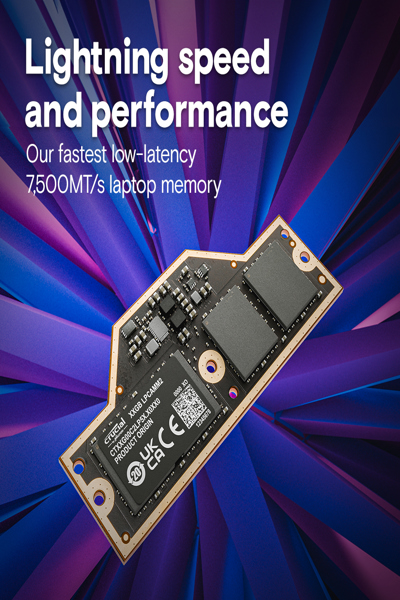 CRUCIAL CT64G75C2LP5X 64 GB LPDDR5X LPCAMM2 - CT64G75C2LP5X