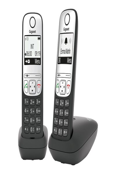 Poste téléphonique sans fil Gigaset A690 Duo Noir