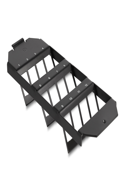 Delock Keystone Mounting 12 Port for floor tank, Metal, Black - 88063