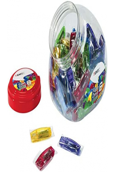 EMTEC C410 Color Mix - Candy Jar 2.0 - 32 GB - USB Type-A - 2.0 - 15 MB/s - Cap - Multicolour - ECMMD32GC410JAR80