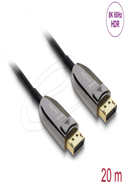 Delock Active Optical Cable DisplayPort 2.1 8K 60 Hz 40 Gbps - Cable - Digital/Display/Video - 87117