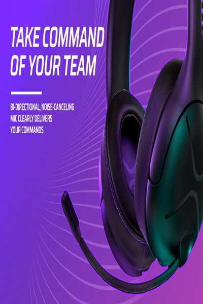 PDP Victrix Gambit Wireless Gaming Headset - Wired & Wireless - 20 - 20000 Hz - Gaming - 301 g - Headset - Black - Purple - 052-003-EU