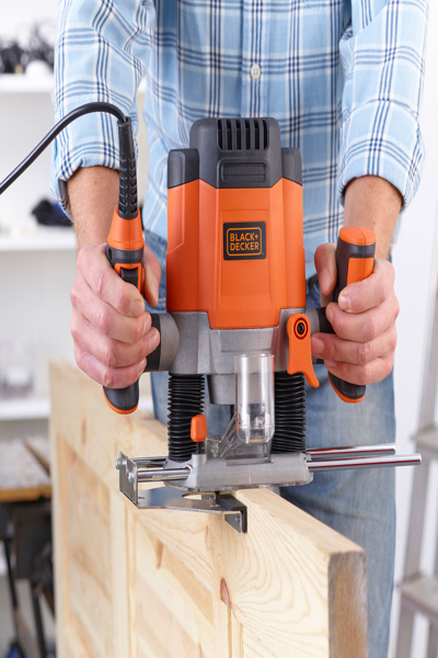 Black & Decker KW1200EKA-QS BLD Plunge Router 1200W - KW1200EKA-QS