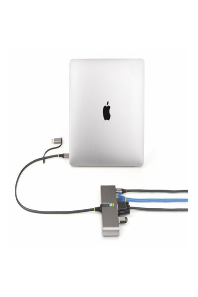 StarTech.com 2-Port USB-C/A Hub with GbE RS232 - 5G2A1SGBB-USB-C-HUB