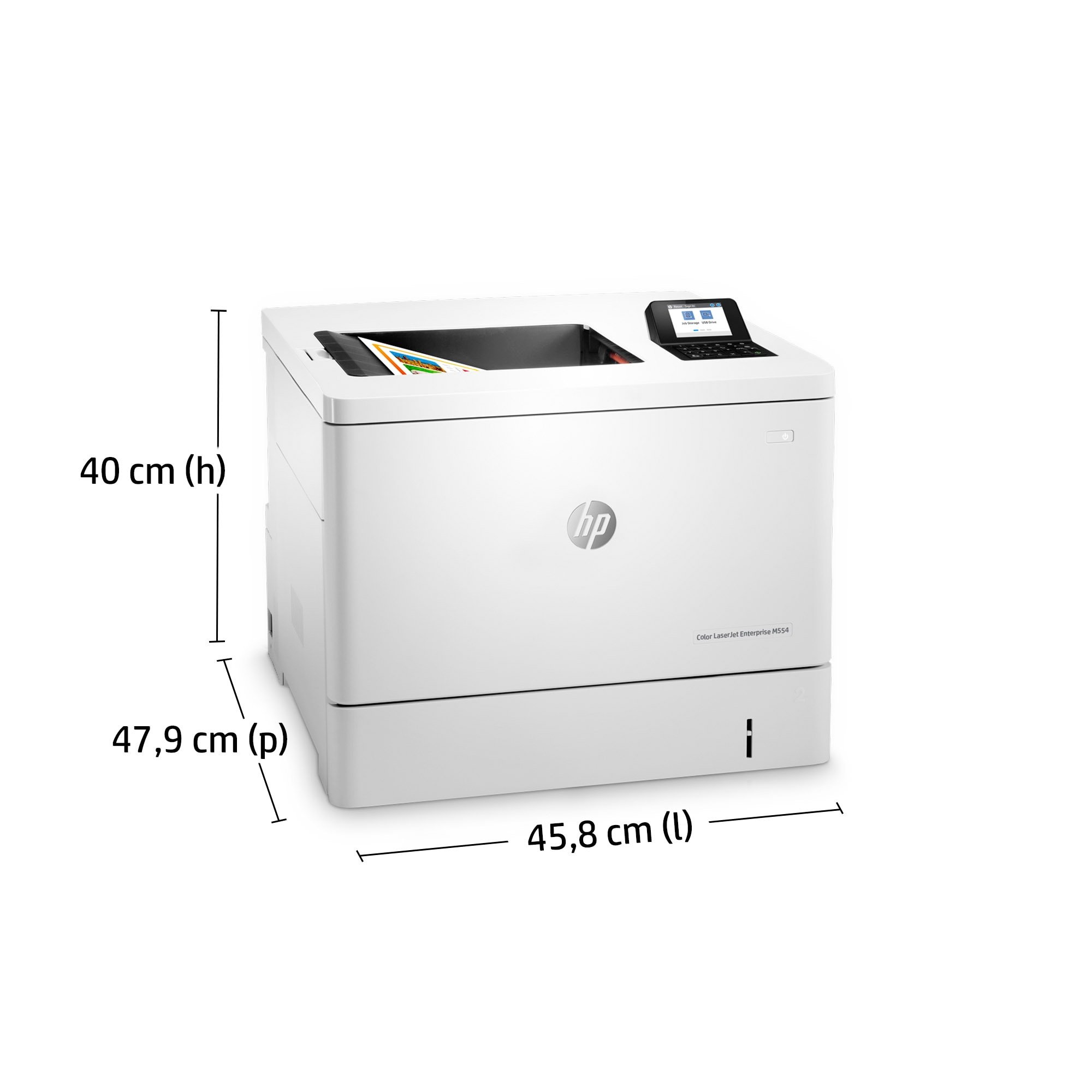 HP Color LaserJet Enterprise M554dn Printer - 7ZU81A