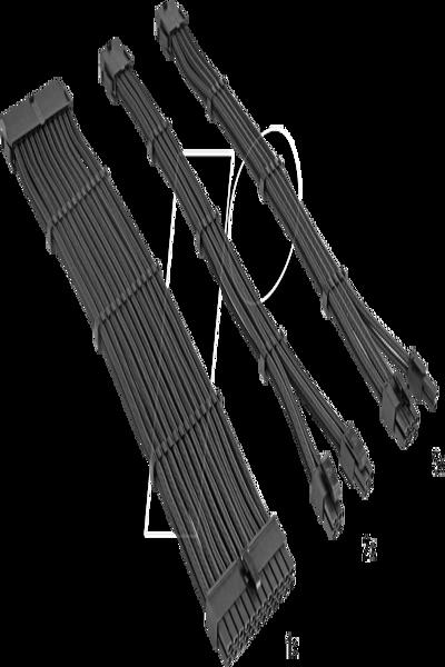 Delock PSU Extension Cable Set 6-piece Sleeved - 84541