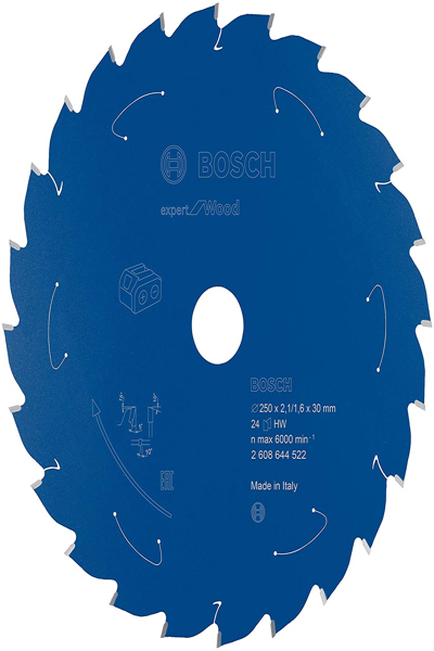 Bosch 2 608 644 522 - Scroll saw blade - Wood - Carbide - Blue - 25 cm - 1.6 mm