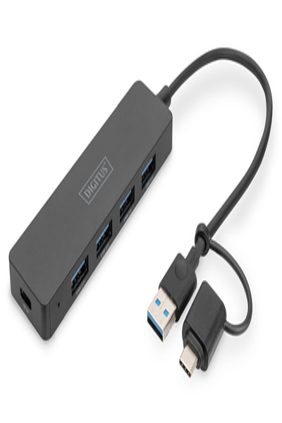 DIGITUS USB 3.0 Hub 4-Port, Slim Line - DA-70235