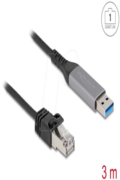 Delock USB LAN Cable Type-A> RJ45 Gigabit Ethernet - Cable - Digital