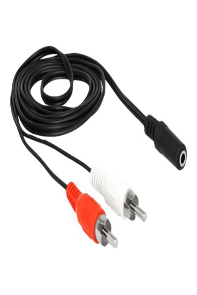 Delock Ljudkabel - RCA-hane till mini-phone stereo 3,5 mm hona - 85808