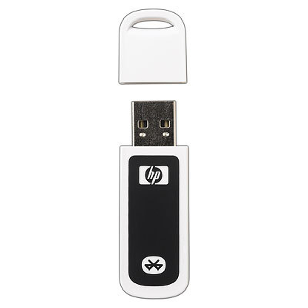 HP BT500 Bluetooth Adapter USB 2.0 wireless print and transfer documents photos messages and graphics from your - Q6273A
