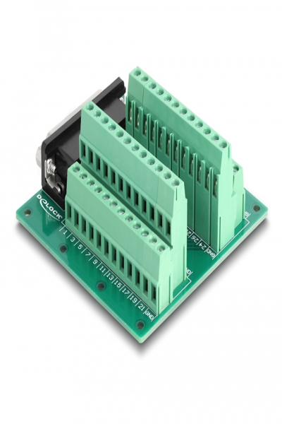 Delock Serial adapter - HD-44 to 45 pin terminal block - 66916