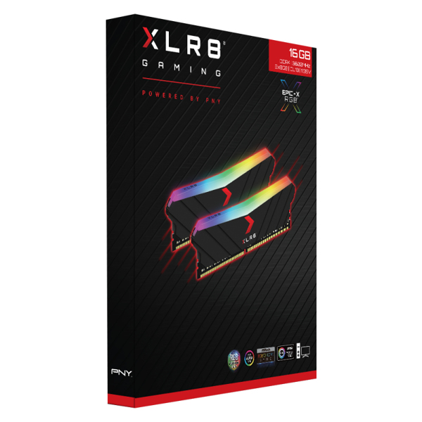 PNY XLR8 Gaming EPIC-X RGB - 16 GB - 2 x 8 GB - DDR4 - MD16GK2D4360018XRGB