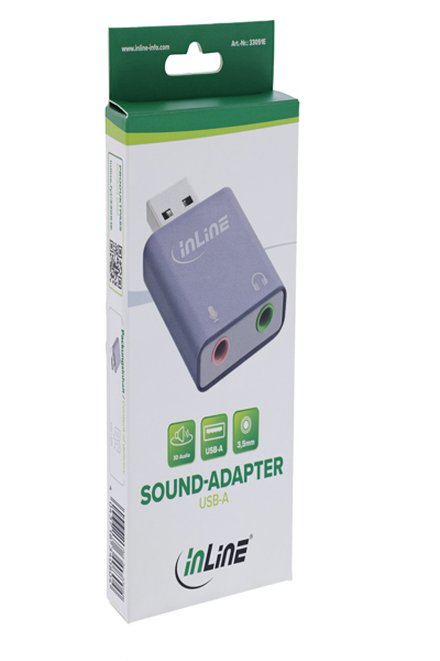 Adaptateur audio USB InLine - USB-A