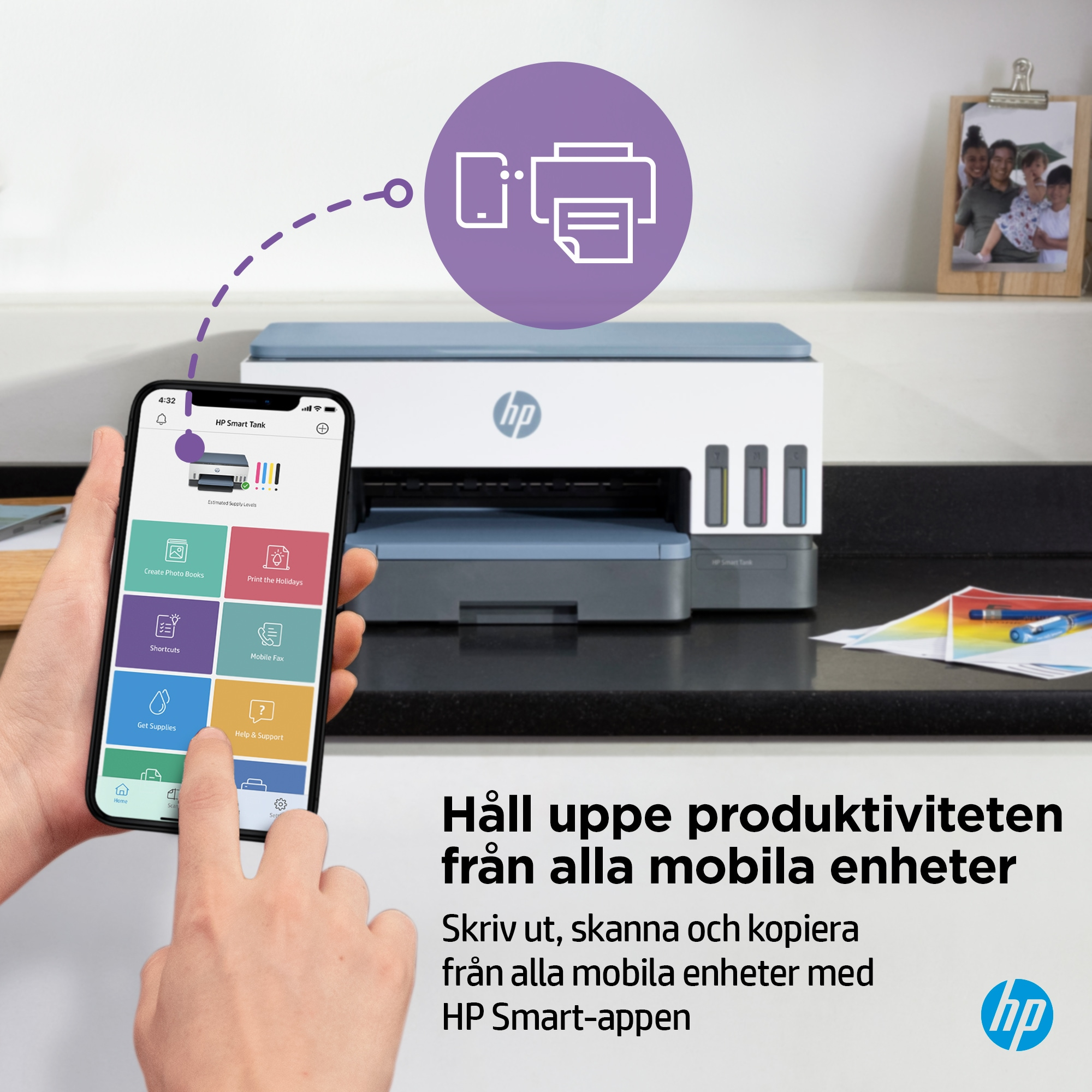 HP Printer Smart Tank 7006 All-in-One - Inkjet - Colored - 28B55A#BHC