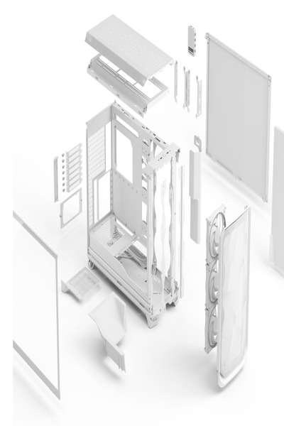 Boîtier PC Fractal Design Meshify 3 XL Ambience Pro Blanc - FD-C-MES3X-05
