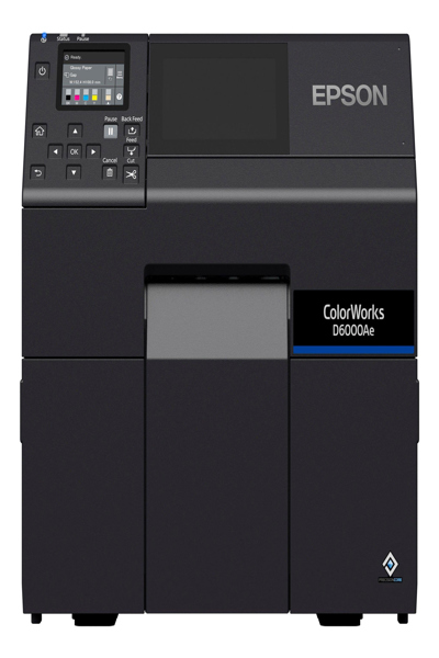 Imprimante d'étiquettes Epson ColorWorks D6000 avec découpeuse et écran USB Ethernet noir - Jet d'encre