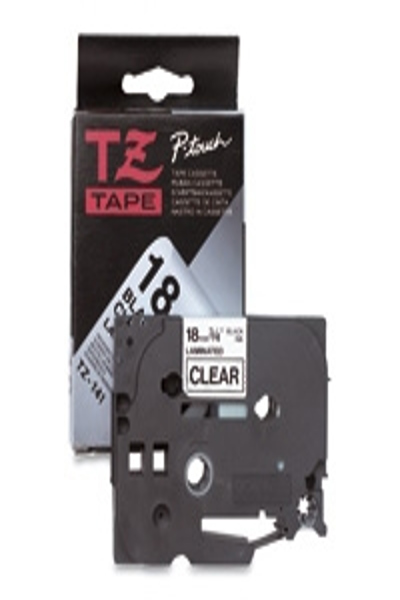 Brother Tape Black On Clear 18mm - TZ-S141
