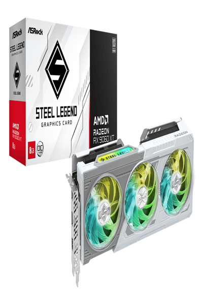 ASROCK STEEL LEGEND RADEON RX 9060 XT OC GRAPHICS CARD - 90-GA5ZZZ-00UANF