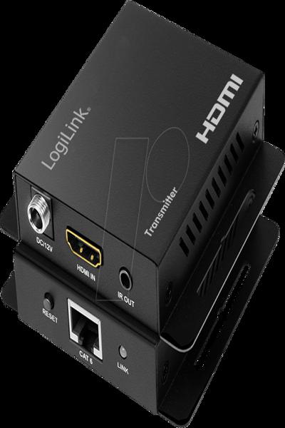 LogiLink HD0063 - HDMI ExtenderÃƒÂ¼ber Cat.6 4K 60 Hz - Digital/Display/Video - Network