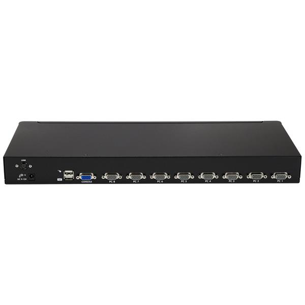 StarTech 8 Port 1U Rackmount USB KVM Switch Kit with OSD and Cables - 1920 x 1440 pixels - Rack mounting - 12 W - 1U - Black - SV831DUSBUK