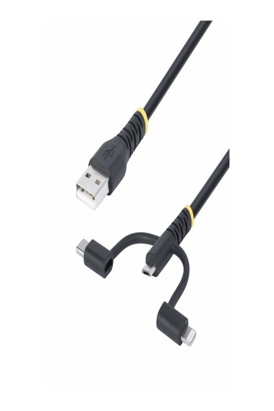 StarTech.com 3.3ft USB Multi Charging Cable - RLTCUB1MBK