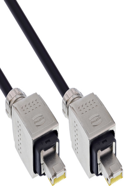Enrouleur de câble réseau en ligne IP67 extérieur Cat.6A 90 m Harting