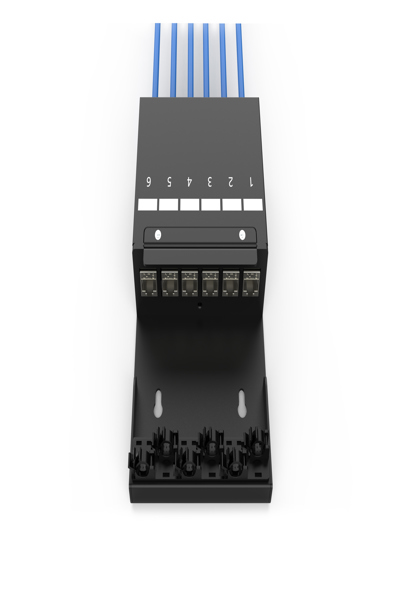 DIGITUS Consolidation point box, 6-port Keystone modules with intelligent cable manager - DN-93708-6
