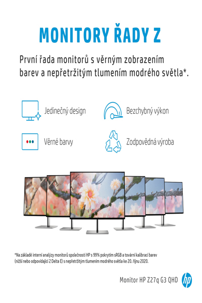 HP Z27q G3 QHD - 68.6 cm (27") - 2566 x 1440 pixels - Quad HD - LED - 5 ms - Silver - 1C4Z7AA