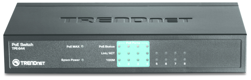 TRENDnet TPE-S44 - Unmanaged PoE Switch - TPE-S44