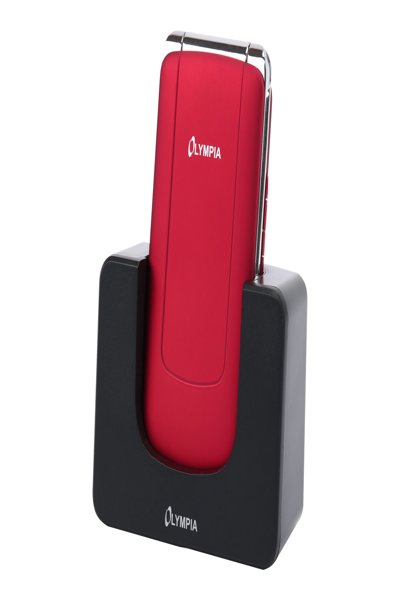 OLYMPIA STYLE PLUS CLAMSHELL DUAL SIM CELLPHONE RED