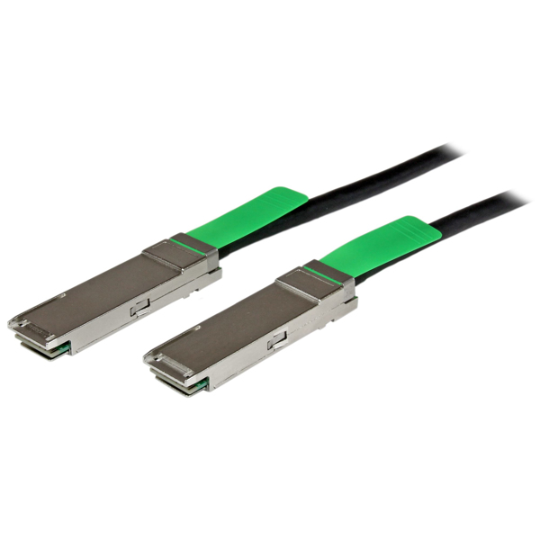 StarTech.com Cisco Compatible SFP+ 10GbE Twinax Direct Attach Cable - Twinaxial-Kabel - QSFP+ - QSFP+ - 2,0m - Schwarz (QSFPMM2M) - QSFPMM2M
