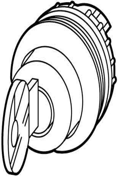 EATON Key-Operated Switch with Plastic Front Ring M22-WRS3 - 216900
