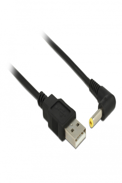 Delock USB-/strömkabel - USB (hane) till DC-uttag 4,0 x 1,7 mm (hane) vinklad - 85544