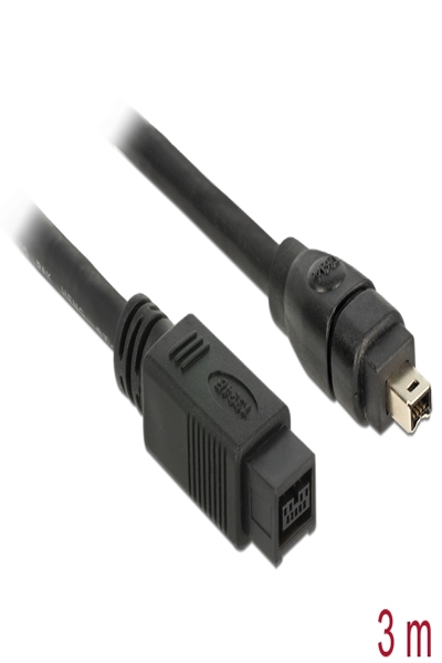 Delock IEEE 1394-kabel - FireWire 800 (hane) till 4-polig FireWire (hane) - 82594