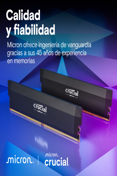 Crucial Pro OC Kit2 DDR5-6000U Noir - CP2K32G60C40U5B - 64 Go - DDR5