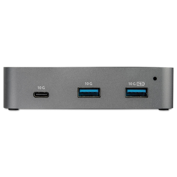 StarTech HB31C2A1CGS 3-port USB-C hub (LAN hub, 10 Gbit/s, 2x USB-A and 1x USB-C, 1m host cable, powered, with power supply) - Hub - 1 x USB-C + 2 x USB 3.1 + 1 x 10/100/1000 - Desktop - AC 110/240 V - HB31C2A1CGS