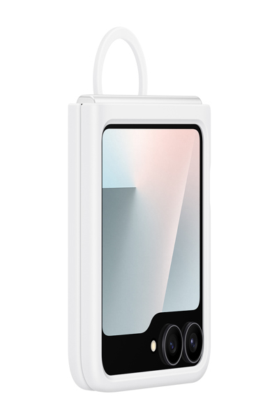 SAMSUNG FLIP7 FE SILICONE CASE WHITE