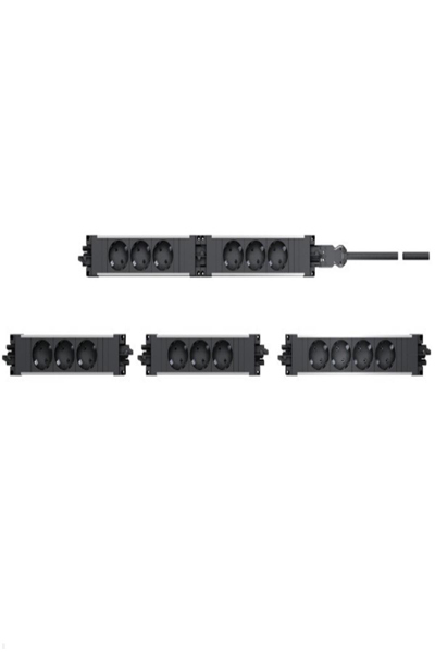 Bachmann 906.306 STEP ALU 3xCEE7/3 red Power Strip