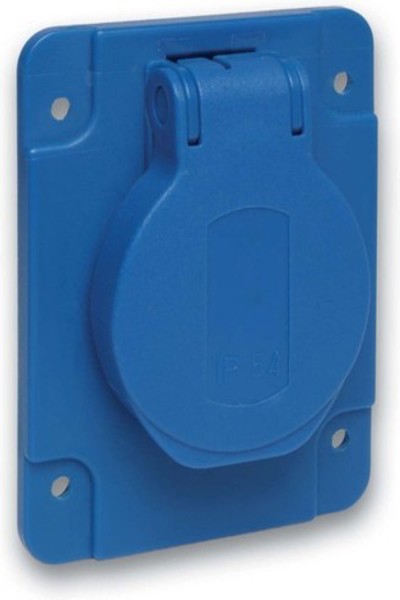 Schneider 1 pièce - Prise Schuko arrière bleue IP54 PKS61B