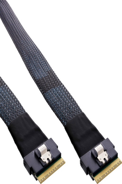 Câble SAS fin en ligne SFF-8654 8i vers 8i 0,5 m