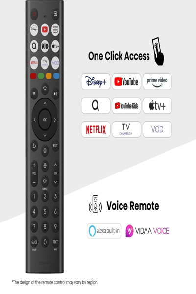 Hisense 75A6Q Smart LED TV 4K UHD 2160p Sort LCD