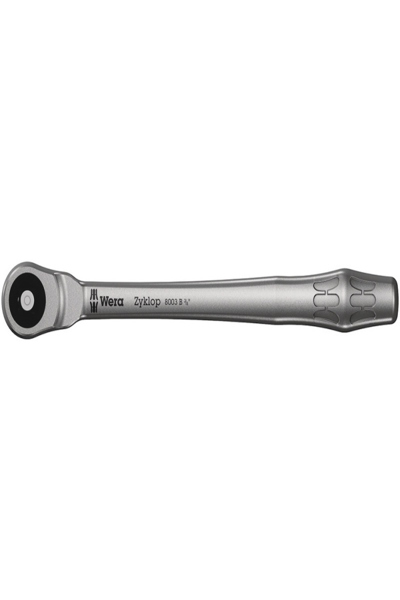 Wera 8003 B, Clé à douille, 1 pièce(s), Chrome, CE, Manche à cliquet, 3/8"