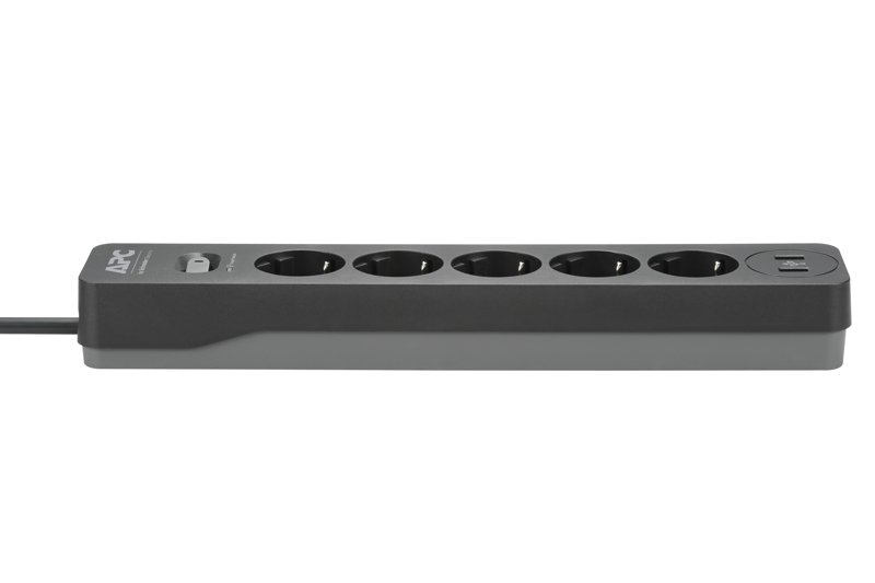 APC Essential Surgearrest PME5U2B - Överspänningsskydd - 220/230/240 V - 2300 Watt - PME5U2B-GR